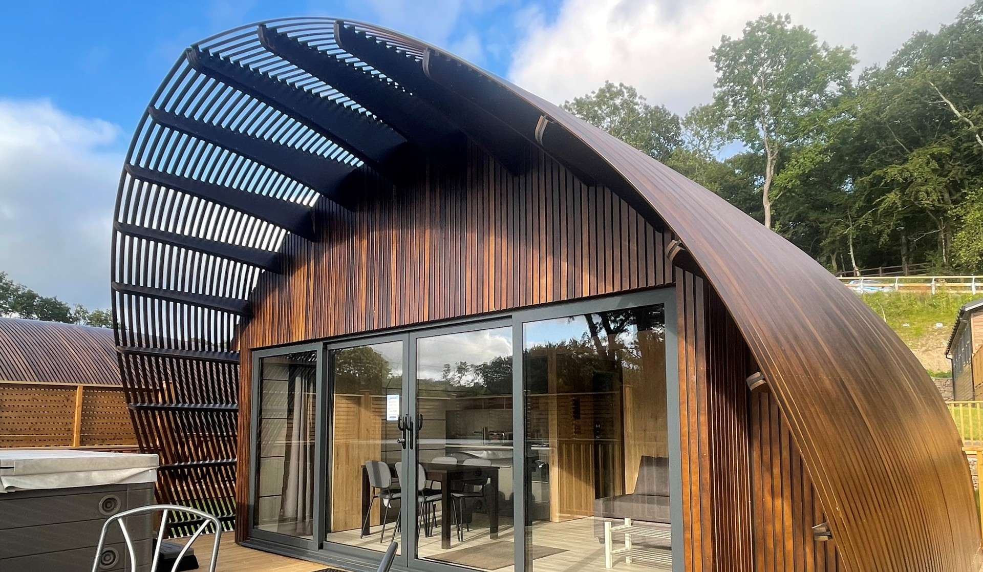 Waterfront lodges at Lost Shore