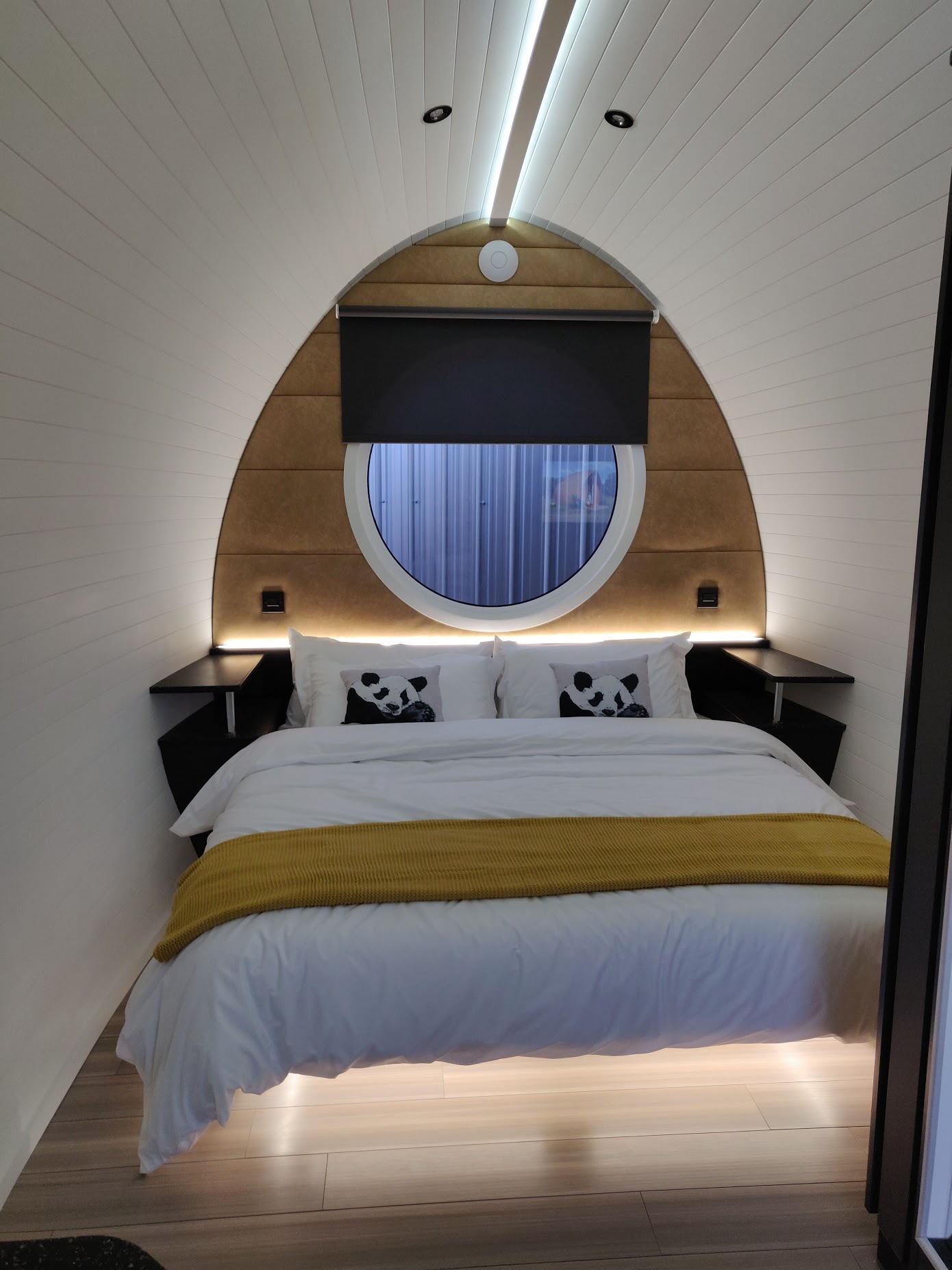 Waterfront pods at Lost Shore