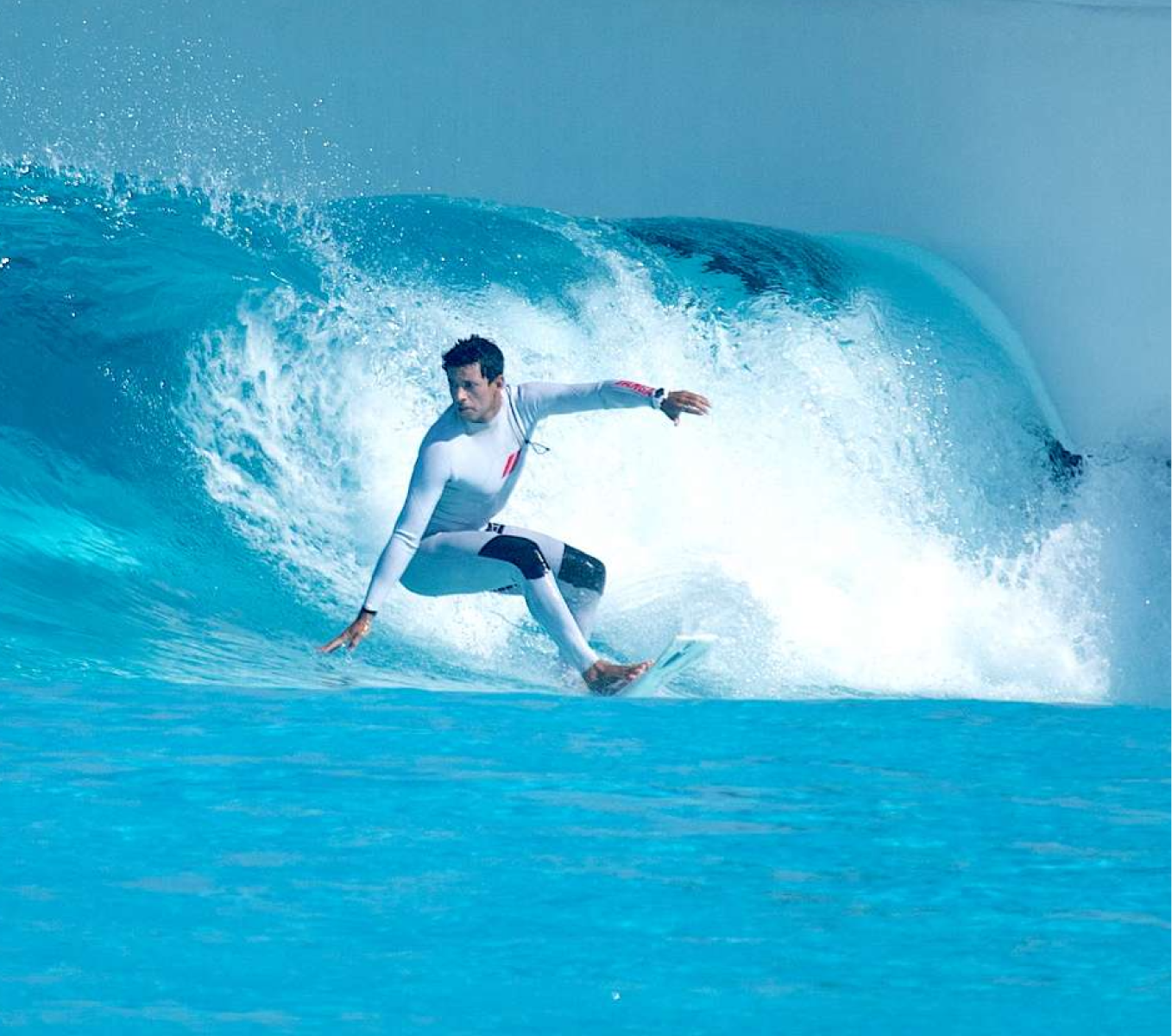 Advanced surfers at Lost Shore