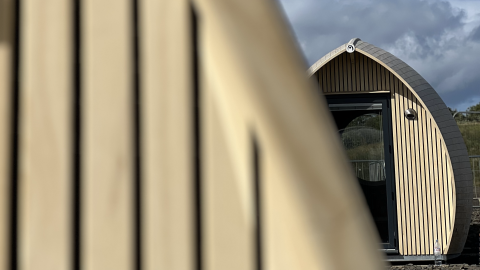 Waterfront pods at Lost Shore